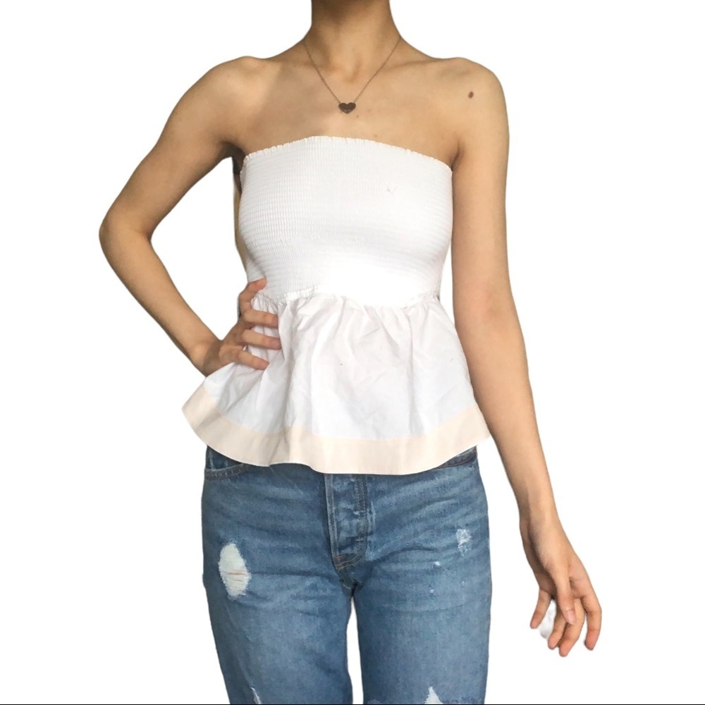 LE FOU Wilfred White Tube Top